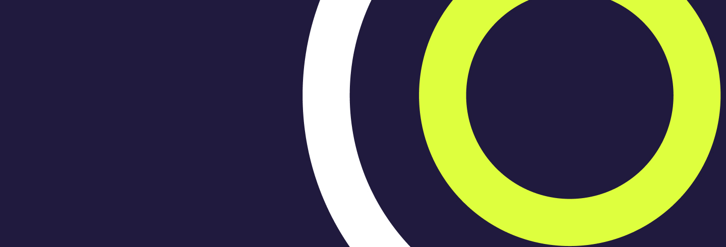 purple background with the lime and white circles on it