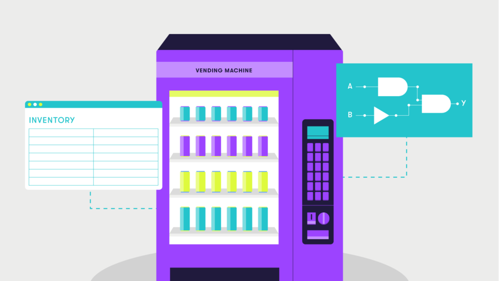 Business logic in the vending machine scenario